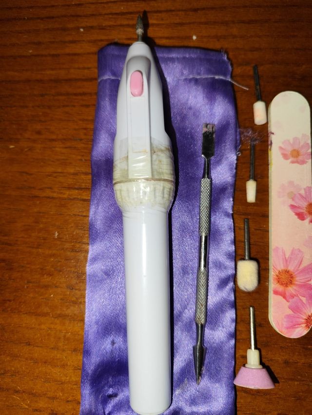 Mini trapano manicure unghie rosa