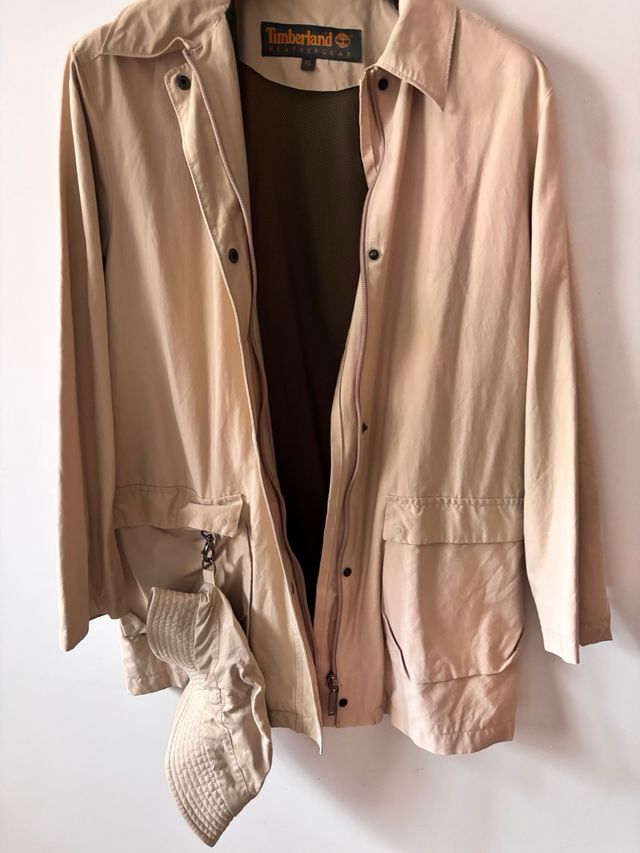 "Timberland Field Jacket XS Beige Stone Windbreake
