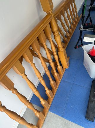 Barandilla escalera madera