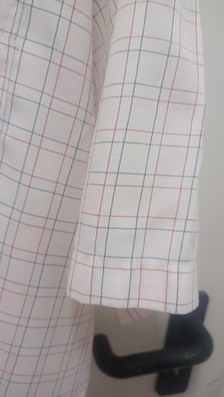 Camisa cuadros hombre - roja y blanca