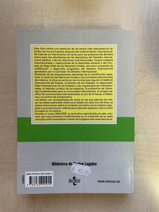 Legislación básica de Derecho Internacional púb...