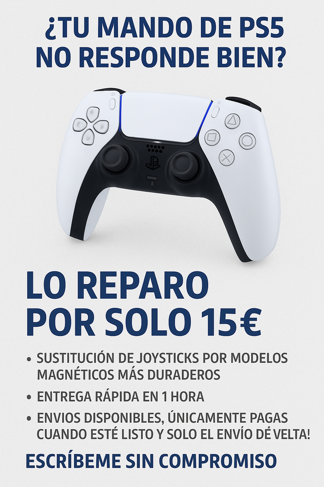 Joystick Magnético PS5 – Sin Drift -Reparación
