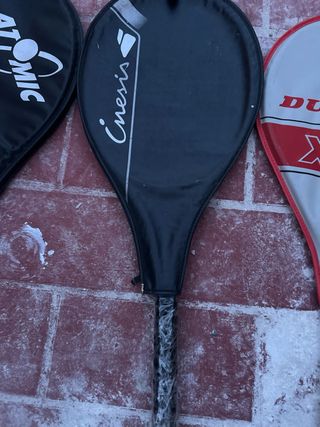Raquetas Tenis Dunlop X10 y Atomic y inesis
