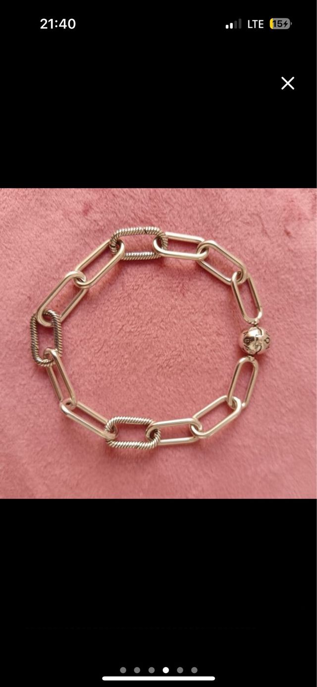 Pulsera Eslabones plata nueva