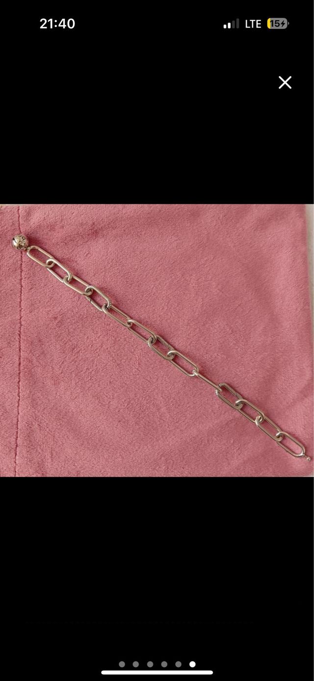 Pulsera Eslabones plata nueva