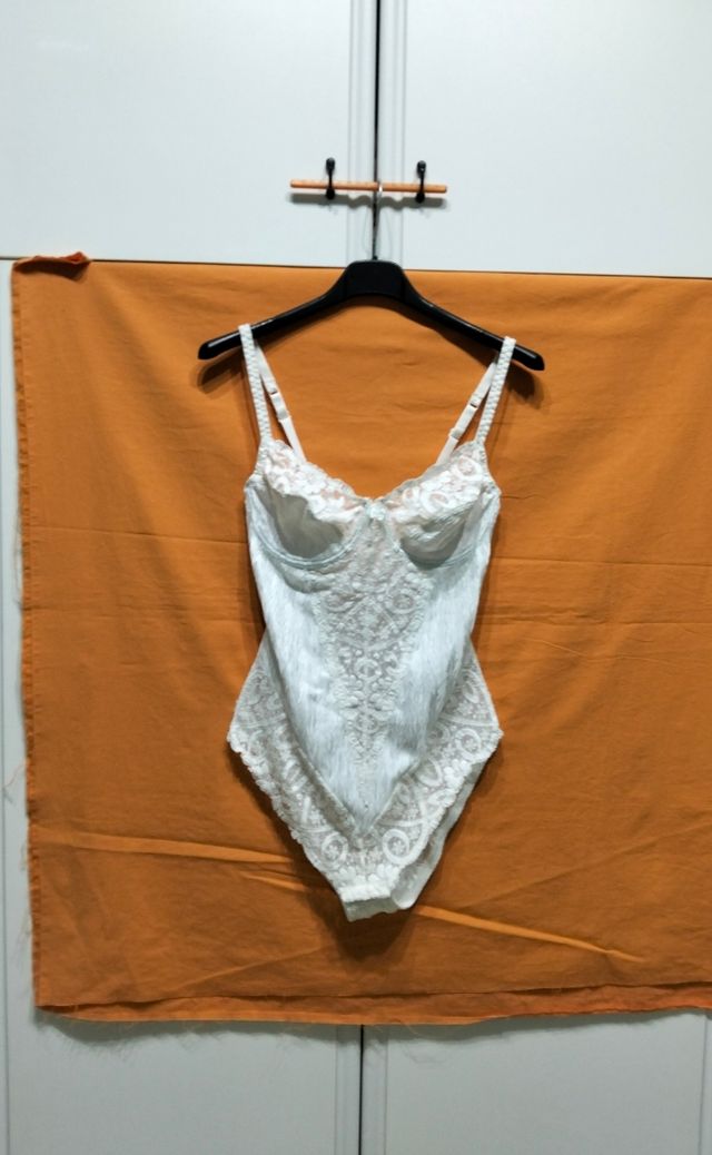Body pizzo bianco tg 3 B - Intimo donna