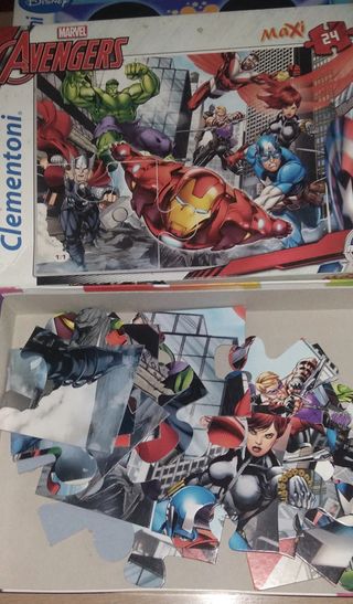 2 puzzle maxi nemo super color 24 pezzi clementoni