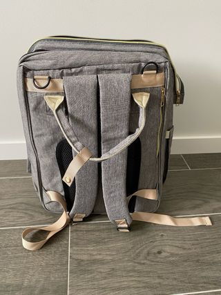 Bolso bebé organizador gris