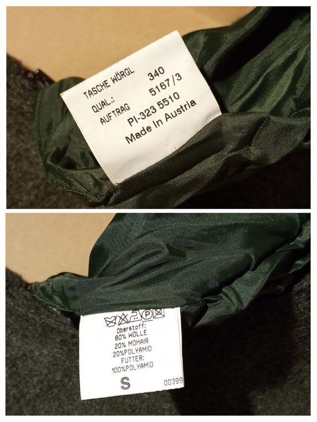 Borsa austriaca in lana cotta H. Moser