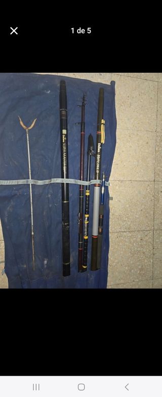 Cañas de pesca antiguas