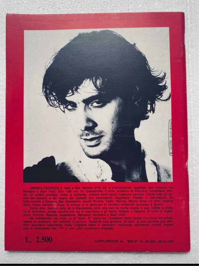 Fumetto Andrea Pazienza il libro rosso del Male