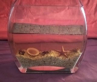 Candela a forma di acquario Vintage buone condizio