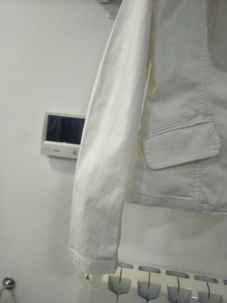 Giacca jeans bianca ragazza