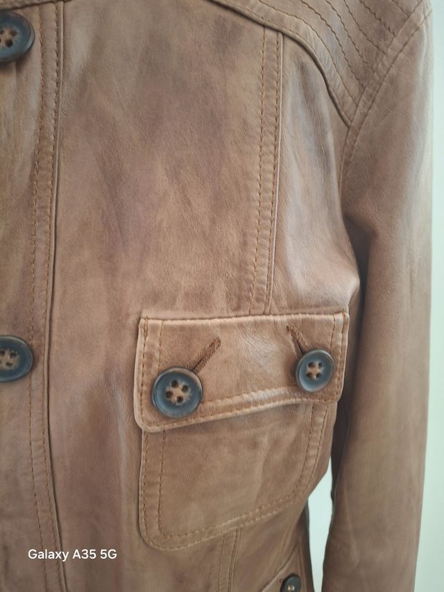 Giacca pelle Conbipel marrone