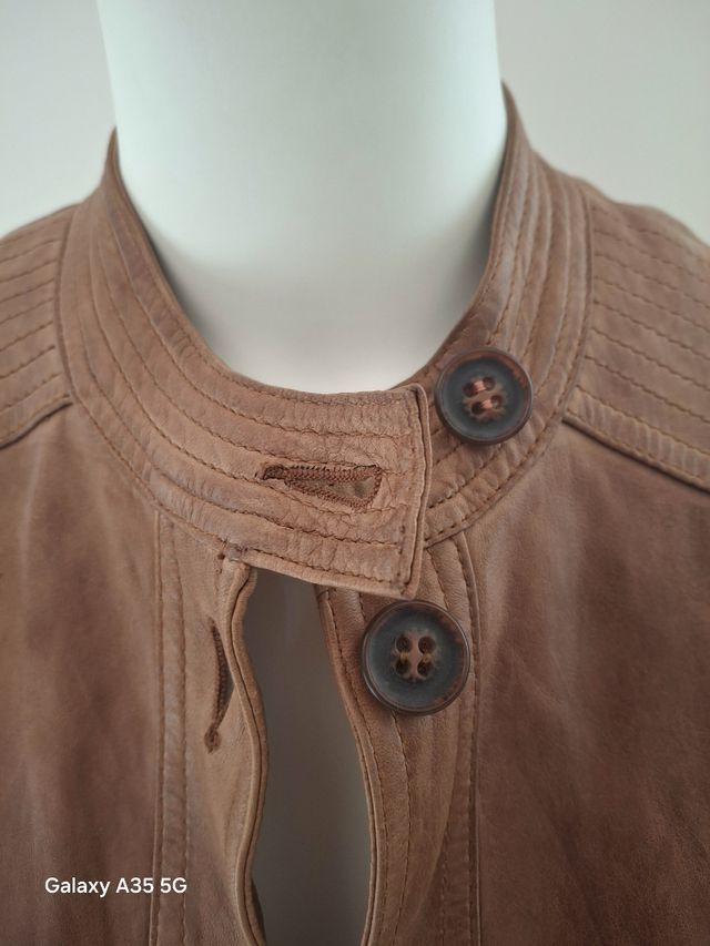 Giacca pelle Conbipel marrone