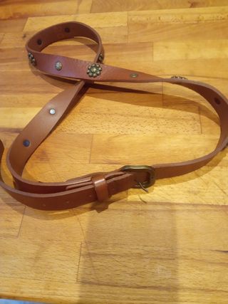 Cinturón Hakei marrón - Piel - 114cm