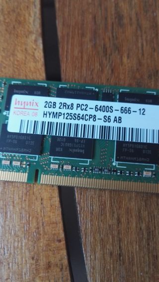 MEMORIA RAM 2GB PORTATIL
