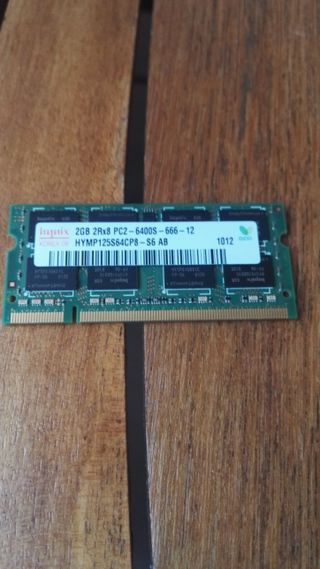 MEMORIA RAM 2GB PORTATIL