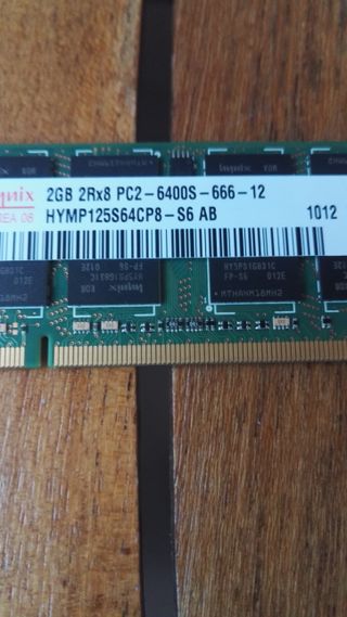 MEMORIA RAM 2GB PORTATIL
