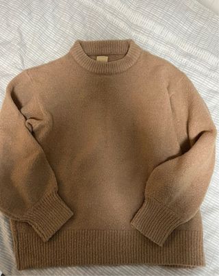 jersey marrón de zara