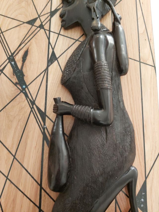 2 Sculture Legno Africa Tribale