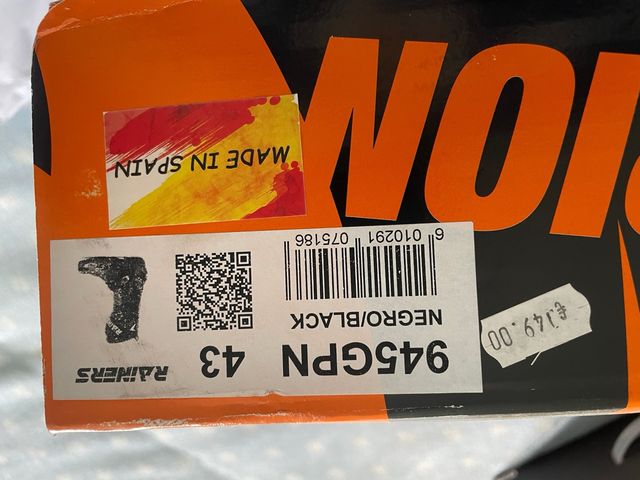 Botas moto Rainer 43 Negras