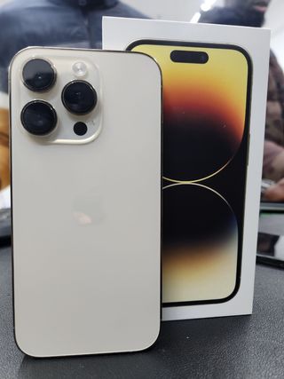 iPhone 14 Pro Max Blanco/Dorado
