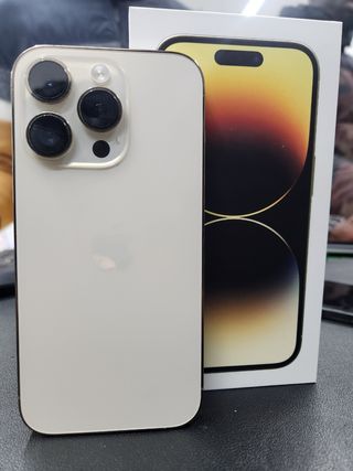 iPhone 14 Pro Max Blanco/Dorado