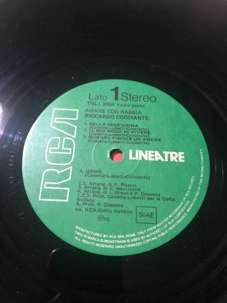 Lp vintage /anno 1976/. Cocciante