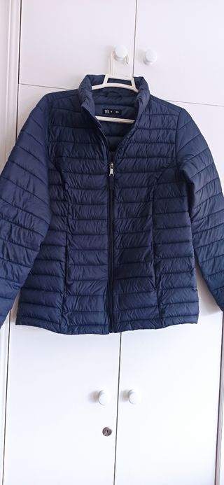 Plumífero azul talla s