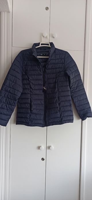 Plumífero azul talla s