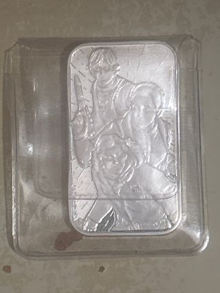 Moneda plata Star Wars