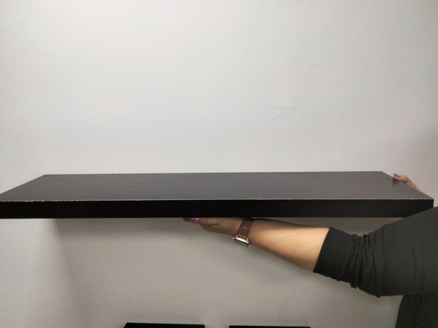 Conjunto de 3 prateleiras pretas