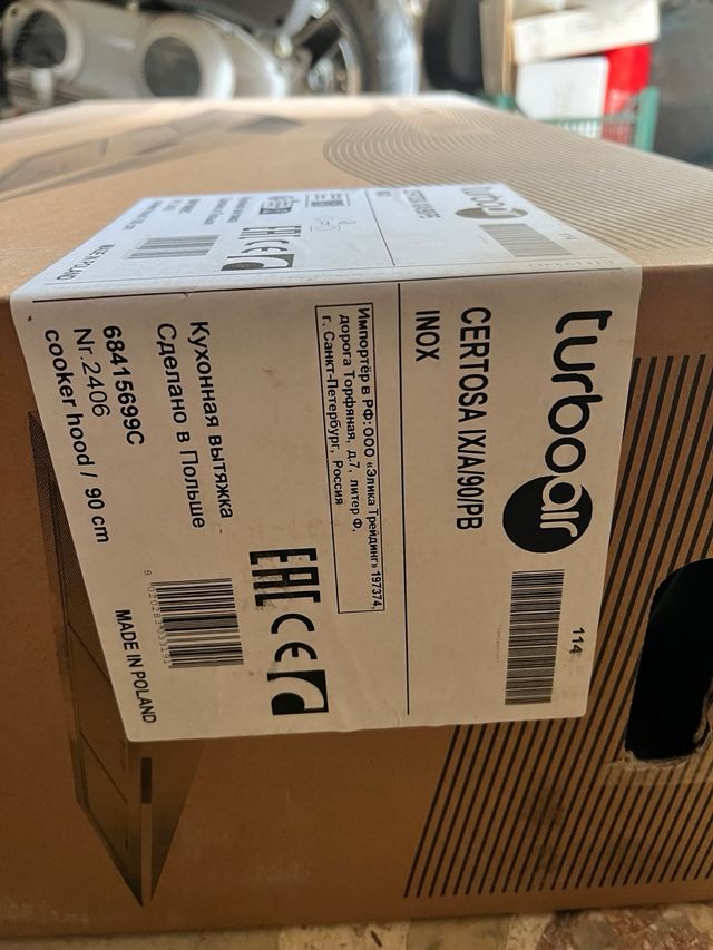 Cappa Cucina Turboair 90cm Inox