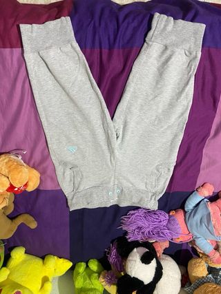 Adidas Pantalones Cortos Gris - Talla 6