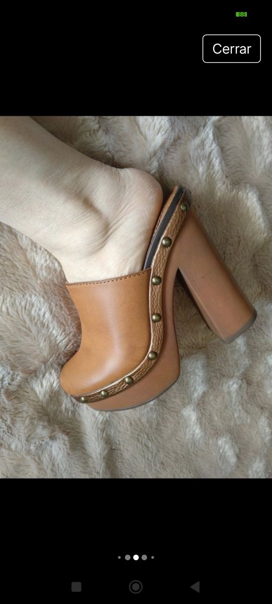 Zuecos color Camel fórmula joven