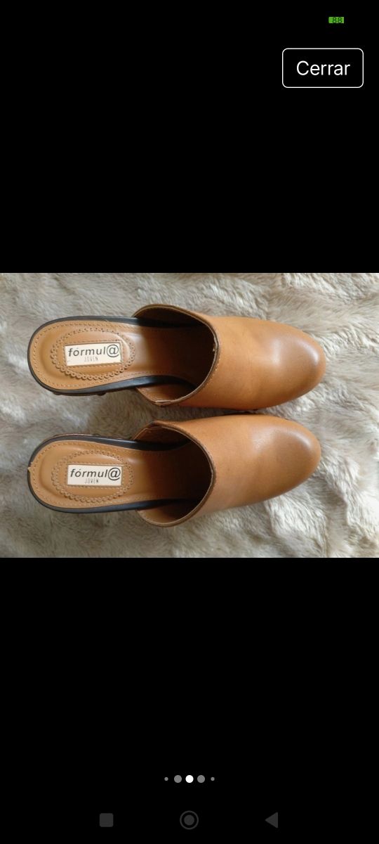 Zuecos color Camel fórmula joven