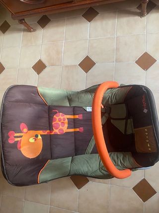 Cuna bebé madera - amarillo