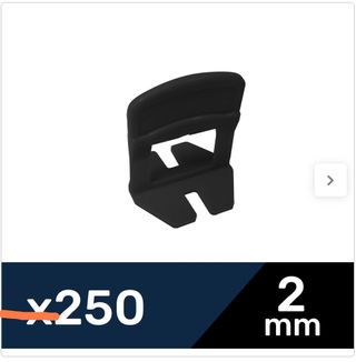 250 Crucetas Nivelación Azulejos 2mm