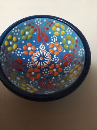 4 Ciotole Ceramiche Antiche Dipinte a Mano