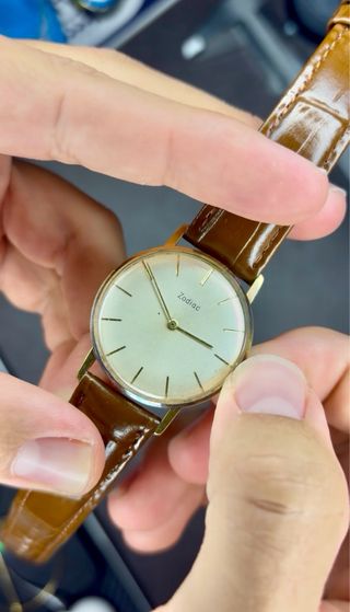 Reloj Zodiac vintage oro 33mm