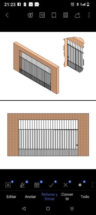 Verjas y puertas de hierro.