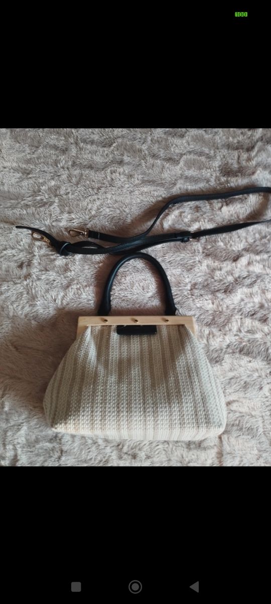 Bolso de rafia beich