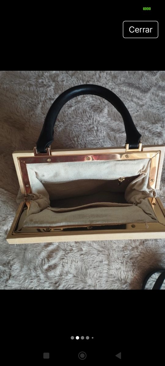 Bolso de rafia beich