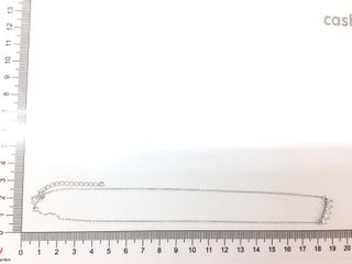 cadena plata 925mm con piedra con circonita 19 2.5cm