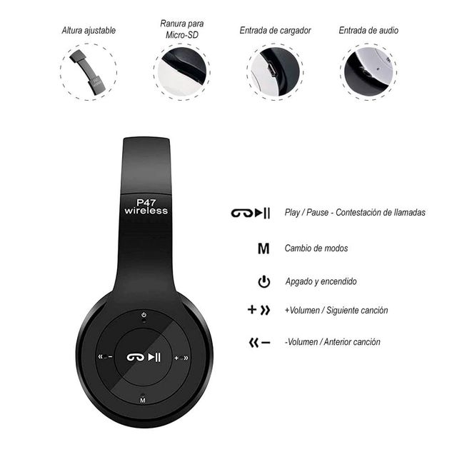 Auriculares Bluetooth P47
