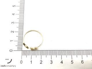 anillo oro 18k con piedra con circonita