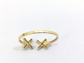 anillo oro 18k con piedra con circonita