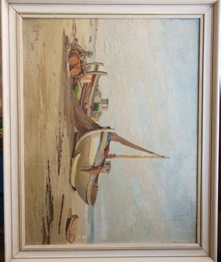 Cuadro del siglo XX pintado a mano