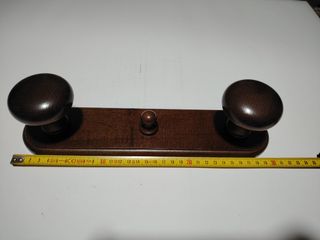 Attacapanni legno marrone - 3 ganci